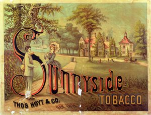 Reklamní plakát Sunnyside Tobacco