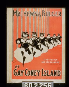 Plakát pro Mathewse & Bulgera na Gay Coney Island