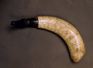 Prašný roh, z francouzské a indické války (horn) od American School