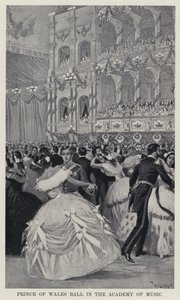 Ples prince z Walesu v Akademii hudby (litho) od American School