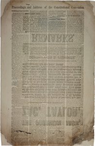 Jednání a adresa Ústavního konventu, c. 19th March 1861 od American School