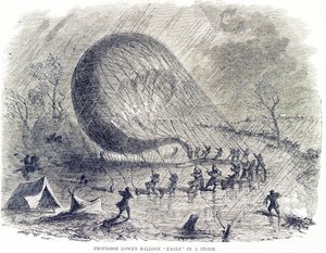 Balón profesora Lowea „Orel“ v bouři od American School