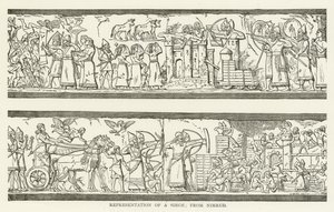 Reprezentace obležení; z Nimrudu od American School