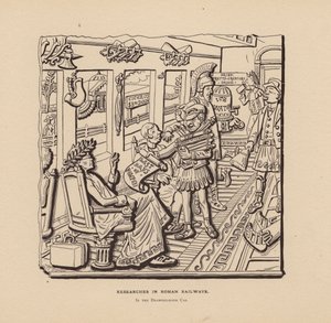 Výzkumy římských železnic (litografie) od American School