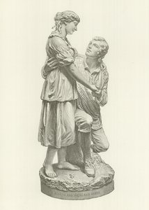 Robert Burns a Highland Mary (rytina) od American School