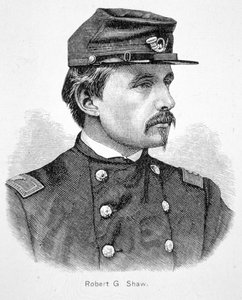 Robert Gould Shaw (1837-63) (rytina) od American School