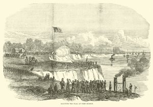 Pozdravování vlajky v Port Hudson, červenec 1863 od American School
