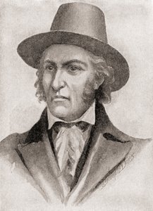 Samuel Chester Reid, velitel lupiče během války v roce 1812, z „Dějiny naší země“, vydané v roce 1905 (litho) od American School