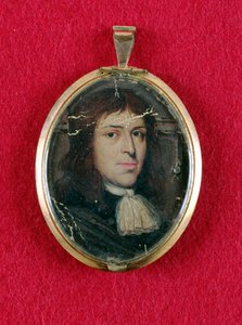 Samuel Parris, kolem 1685 (olej na kartě) od American School