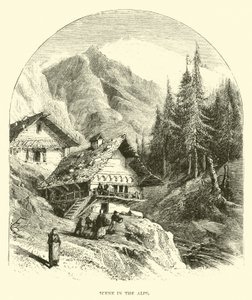 Scéna v Alpách od American School