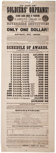 Druhá velká prémie od Washington Library Co na pomoc Riverside Insitution!, 20. května 1867 od American School