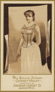 Sépie Fotografie dámy v korzetu od American School