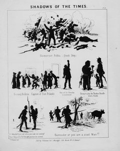 Shadows of the times, deska 3, publikoval P. Kramer & C. Muringer, Philadelphia, kolem roku 1862 od American School