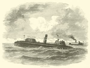 Potopení Keokuku, červenec 1863 od American School