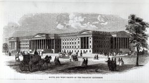 South and West Fronts of the Treasury Extension, z 
