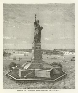 Socha svobody osvěcující svět od American School