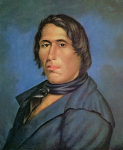 Tecumseh (1768-1813) (olej na plátně) od American School