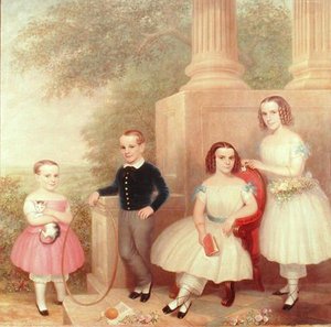Abeelovy děti, asi 1852-55 (olej na plátně) od American School