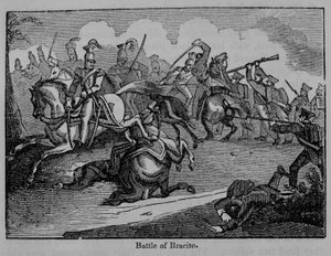 Bitva o Bracito, ilustrace z „Obrazové historie Mexika a mexické války“ od Johna Frosta, vydané v roce 1862 od American School