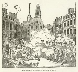 Bostonský masakr, 5. března 1770 od American School