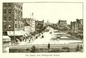 Capitol, z Pennsylvania Avenue od American School