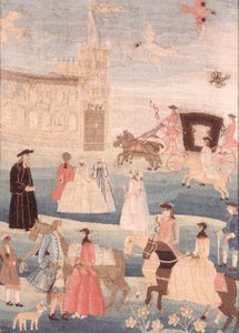 Svatební tapisérie Chandler, kolem roku 1756 od American School