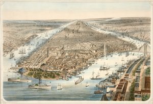 Město New York, hospoda. 1876 od American School