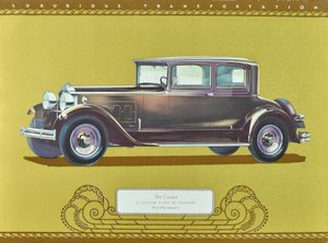 The Coupe, A Custom Eight by Packard, pub.1930 (barevná litografie) od American School