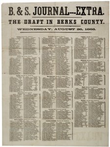 Návrh v okrese Berks, 26. srpna 1863 od American School