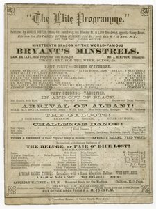 Elitní program pro Bryants Opera House, publikoval Morris Coster od American School