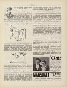 The Experiment Of Levitation, F D Hewes, Reklamy od American School