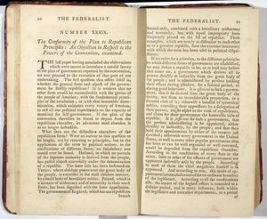 Federalist, publikoval v roce 1788 (tisk) od American School