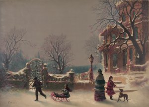 První sníh, 1877 (tisk) od American School
