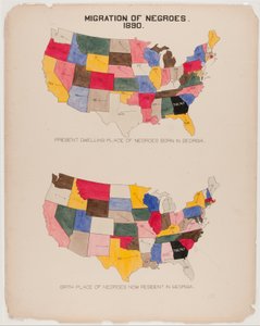 „[The Georgia Negro] Migrace černochů“ od American School