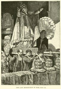 Poslední požehnání papeže Pia IX od American School