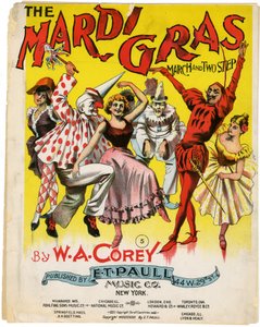 The Mardi Gras March and Two Step [přebal not], 1897 od American School
