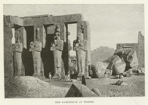 Ramesseum v Thébách od American School