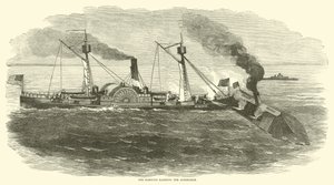 Sassacus narážení na Albemarle, říjen 1864 od American School
