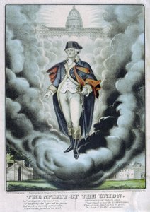 The Spirit of the Union, vyd. 1860 (barevná litografie) od American School