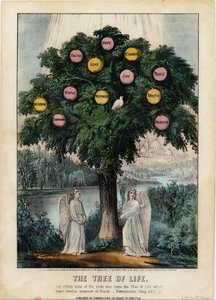 Hospoda Strom života. od Currier & Ives, 1870 od American School