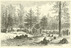 The Wilderness, scéna Wadsworthsovy smrti, květen 1864 od American School