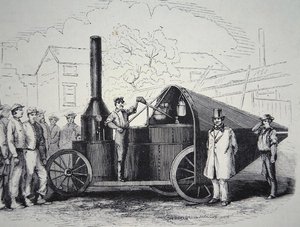 The Winans Steam Gun, zajatá od Konfederací během americké občanské války, květen 1861 (litho) od American School