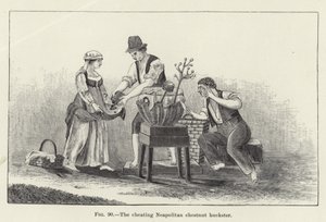 Podvádějící neapolský chesnut huckster od American School