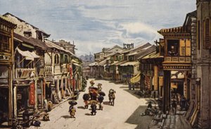 Rodná čtvrť Hong Kongu (barevné lito) od American School
