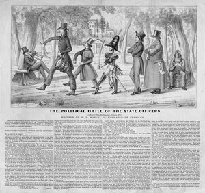 Politické cvičení státních úředníků, publikoval John Childs, New York, c.1838 od American School