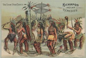 Tanec na sněžnicích (chromolitho) od American School