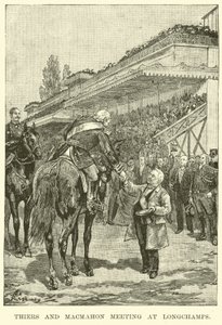 Setkání Thierse a Macmahona v Longchamps od American School