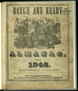 Titulní strana Hrubého a hotového almanachu na rok 1848, vydaného v roce 1847 (tisk) od American School