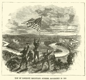 Vrchol vyhlídkové hory, východ slunce, 25. listopadu 1863, listopad 1863 od American School