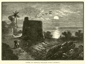 Věž ticha, Malabar Point, Bombaj od American School
